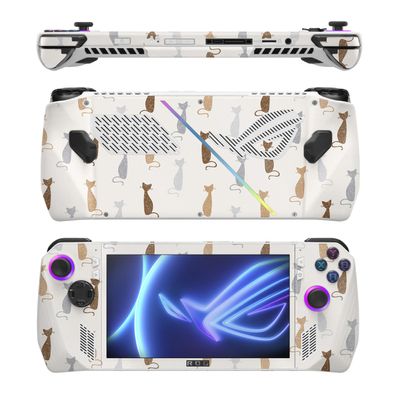 MightySkins Glossy Glitter Skin Compatible with Asus ROG Ally - Cat Lady | Protective, Durable High-Gloss Glitter Finish | Easy to Apply, Remove, and Change Styles
