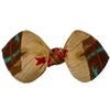 Retro Rockabilly Bandana Knotted Hair Bow on Alligator Clip for Women, Teens, Kids, Unisex - Handmade in USA (Brown, Cowboy Boots) view 1
