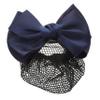 Bow Hair Clip with Removable Bun Net Pearl Studded Alloy view 1