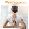 Bow Hair Clip with Removable Bun Net Pearl Studded Alloy view 2
