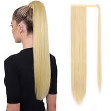 G Sullivan Wellness & Beauty Corp - Ponytail Human Hair Extension - Premium Luxury - Soft - Natural (28", #613)