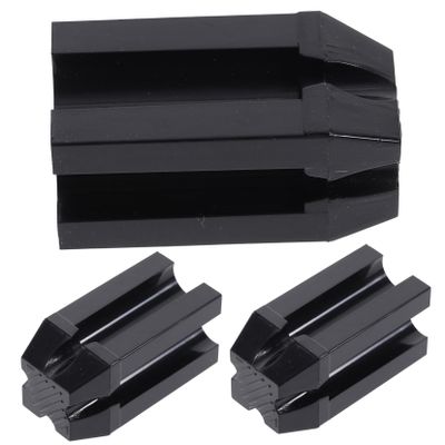 FRCOLOR 12pcs Makeup Pencil Sharpener Black Eyeliner Eyebrow Sharpener Lid for Lipstick Eye Liner Cosmetics Professional