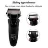 LEONYS Men's Shaver, USB Rechargeable Electric Shaver Stainless Steel Shaving Machine for Men 3D Triple Floating Blade Razor Shaver Barber Electric (Color : Silver with Box) view 3