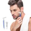 Disposable Razors in Bulk Pack of 60,Blue Disposable Shaving Razors Individual Wrapped Twin Blade Bulk Disposable Razors with Clear Cap and 10g Shaving Cream for Homeless,Hotel,Travel,Charity,Shelter view 2