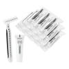 Disposable Razors in Bulk Pack of 30,Black Disposable Shaving Razors Individual Wrapped Twin Blade Bulk Disposable Razors with Clear Cap and 10g Shaving Cream for Homeless,Hotel,Travel,Charity,Shelter view 1