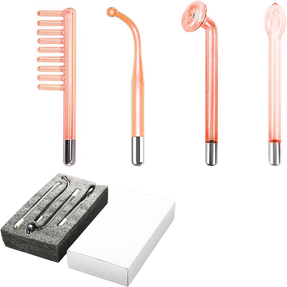 Elitzia Electrode Wand Glass Tube Orange Handheld Spare Parts 4Pcs ETHB03