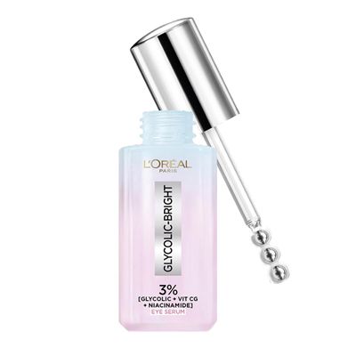 L'Oral Paris Glycolic Bright Dark Circle Eye Serum With 3% [Glycolic + Niacinamide + Vitamin Cg] 20ml