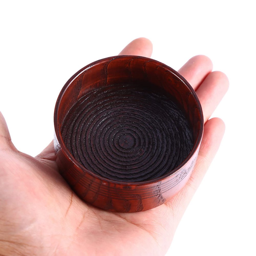 Tyenaza Wooden Shaving Soap Bowl, Vintage Man Shaver Razor Cleansing Foam Bowl