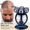 EKHOU Head Shavers for Bald Men, 7D Electric Shaver for Men Independently 7 Cutter Floating Head Waterproof Electric Razor Multifunction Trimmer with LCD Display view 3