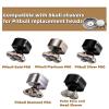 4Pcs Shaver Head Replacement Blade compatible with Skull Shaver Pitbull,Butterfly Kiss, and Palm Electric Razors view 2
