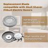 4Pcs Shaver Head Replacement Blade compatible with Skull Shaver Pitbull,Butterfly Kiss, and Palm Electric Razors view 3