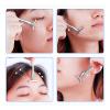 Eye Face Cream Applicator, T Shape Zinc Alloy Tightening Mini Spoon Spatula Makeup Beauty Spoons Mini Cosmetic Skincare Spatula for Cream Lotions - Silver view 2