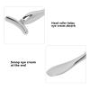 Eye Face Cream Applicator, T Shape Zinc Alloy Tightening Mini Spoon Spatula Makeup Beauty Spoons Mini Cosmetic Skincare Spatula for Cream Lotions - Silver view 3