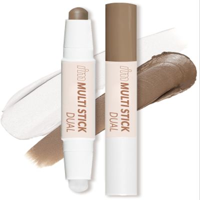 I'M MEME I'm Multi Stick Dual 002 Cool Contouring | Two Shade Shading and Highlighting Matte Finish | Suitable for Beginners Portable Size, Teen Girl Gifts, Gifts for Women, Beauty Gifts