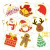 240 Pcs Christmas Temporary Tattoos for Kids, Glitter Individually Wrapped Safety Waterproof Tattoos, Best Choice for Christmas Goody Bag Stuffers, 60 Different Designs Elk Santa Snowman view 1