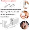 SLVIEKAE Self Nose Piercing Kit -Nose Puncture Kits Disposable Nostril Perforated Kit-Self Nose Perforated Gun Kits Tool (silvery) view 4