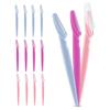 12 Pieces Eyebrow Razor for Women Face Razors Dermaplaning Tool Eyebrow Trimmer Facial Razor with Safety Cover Multipurpose Hair Removal Shaver with Precision for Men Professional Dermaplane Razor view 1