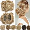 Synthetic Comb Clip In Curly Hair Extension Chignon Hair Pieces Women Updo Cover Hairpiece Extension Hair Bun view 2