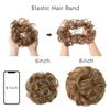 Synthetic Hair Bun Chignon Scrunchies Fake Hair Band Braid Elastic Hairpiece Tail For Women Synthetic Wrap Curly Ponytailtail view 4