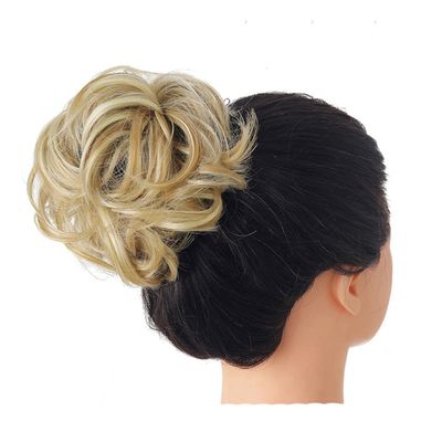 Synthetic Scrunchies Hair Bun Chignon Fake Hair Band Braid Elastic Hairpiece Tail For Women Synthetic Wrap Curly Ponytailtail