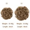 Synthetic Scrunchies Hair Bun Chignon Fake Hair Band Braid Elastic Hairpiece Tail For Women Synthetic Wrap Curly Ponytailtail view 3