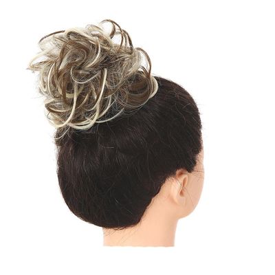 Synthetic Scrunchies Hair Bun Chignon Fake Hair Band Braid Elastic Hairpiece Tail For Women Synthetic Wrap Curly Ponytailtail