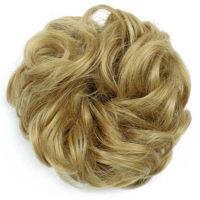 6 Inch Synthetic Hair Bun Extensions Curly Elastic Hair Scrunchies Hairpieces Chignon Updo Hair Pieces For Women