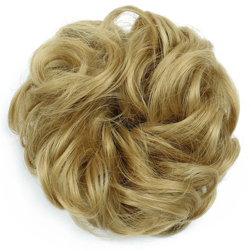 6 Inch Synthetic Hair Bun Extensions Curly Elastic Hair Scrunchies Hairpieces Chignon Updo Hair Pieces For Women