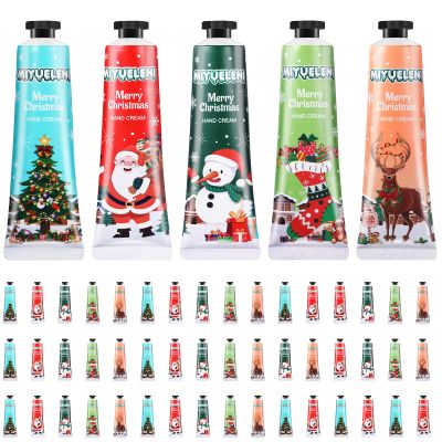 Dansib 48 Pcs Christmas Hand Cream Gift Sets for Dry Cracked Hands Moisturizing Hand Lotion Small Travel Lotion Stocking Stuffers Gift Set for Women Mom Girlfriend Christmas Birthday