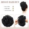 Synthetic Hair Bun Extensions Curly Elastic Hair Scrunchies Hairpieces Black Chignon Updo Pieces For Women view 4