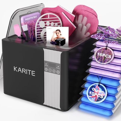 KARITE Paraffin Wax Machine for Hands and Feet, 9000ml Paraffin Wax Bath with Auto-Timer, Smart Mode, Precision Temperature Control, Paraffin Wax Warmer Kit with 26PCs Refills