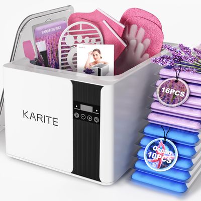 KARITE Paraffin Wax Machine for Hands and Feet, 9000ml Paraffin Wax Bath with Auto-Timer, Smart Mode, Precision Temperature Control, Paraffin Wax Warmer Kit with 26PCs Refills