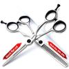 5.5/6 Inch Hair Scissors Scrub Hair Scissors for Barber (6 Inch 3-Piece Set) view 3