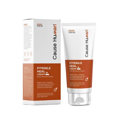 Cause Human Penile heal cream for phimosis, redness, dryness, and scarring of skin | Prevents Irritation | Phimosis Cream | Restores and Moisturizes skin | 100 ml (3.38 fl oz) | 60 days supply