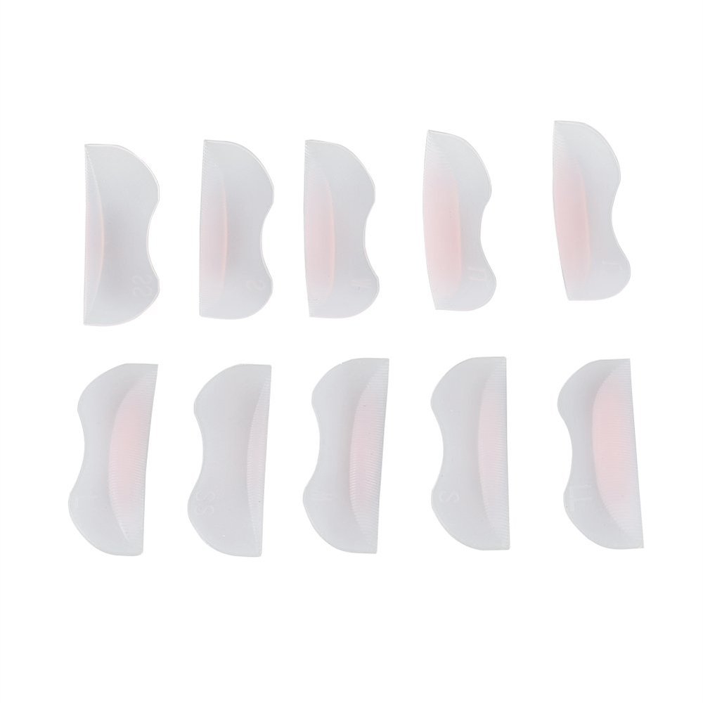 5 Pairs Silicone Durable False Eyelash Curler Curling Lifting Fake Eye Lashes Pad Eyelash Curler Accessories