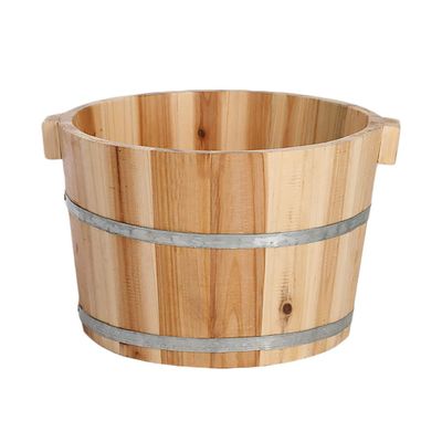 Scpantkend Pedicure Foot Soak Foot Bath Fir Pedicure Barrel, Wooden Footbath, Household Foot Bath Foot Spa Household Wash Ba