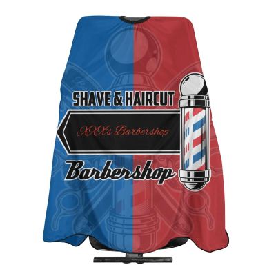 Custom Barber Cape Hairdresser Cape, Add Your Photo Text Logo Personalized Barber Haircut Salon Cape for Men, Customized Hair Cutting Cape for Home Salon Barbershop