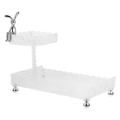 Alipis Countertop Makeup Organizer Dual Cosmetics Storage for Skincare Perfume and Lipstick for Dresser Vanity and Bathroom and Makeup Holder