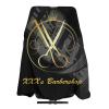 Custom Barber Cape Hairdresser Cape, Add Your Photo Text Logo Personalized Gold Barber Salon Cape for Men, Customized Hair Cutting Cape for Home Salon Barbershop view 1
