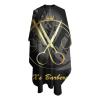 Custom Barber Cape Hairdresser Cape, Add Your Photo Text Logo Personalized Gold Barber Salon Cape for Men, Customized Hair Cutting Cape for Home Salon Barbershop view 3