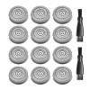 12 Pack Skull Shaver Blades Compatible with Pitbull Shaver Replacement Blade for Skull Shaver Replacement Heads Pitbull Shaver Replacement Head, Gifts for Men, Head Shavers for Bald Men view 1