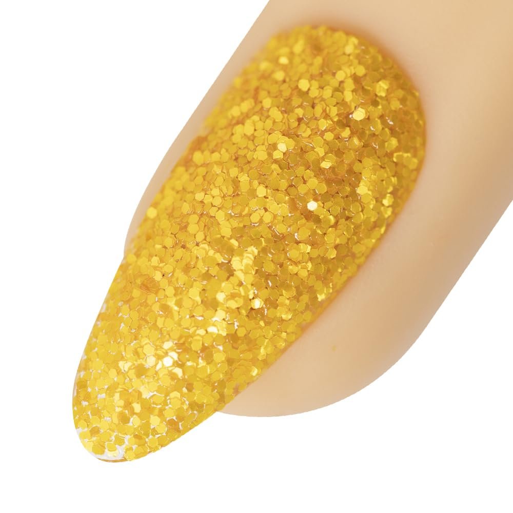 Young Nails Art Glitters - Premium Loose Nail Glitter Powder for Acrylic Nails & Gel Nails, Nail Sequins, Nail Sparkles, Nail Art Powder, Fine & Chunky Glitter, Durable, Saint Dandelion, 1 oz
