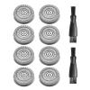 8 Pack Skull Shaver Blades for Skull Shaver Replacement Heads Compatible with Pitbull Shaver Replacement Blade Pitbull Gold Pro Head Shaver Replacement Blades, Head Shavers for Bald Men view 1