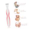 SOESFOUFU 1set Body Hair Trimmer for Women Multi-Functional Shaver for Arms Legs and Areas Ergonomic Design Portable Efficient Hair Removal Tool Red view 4