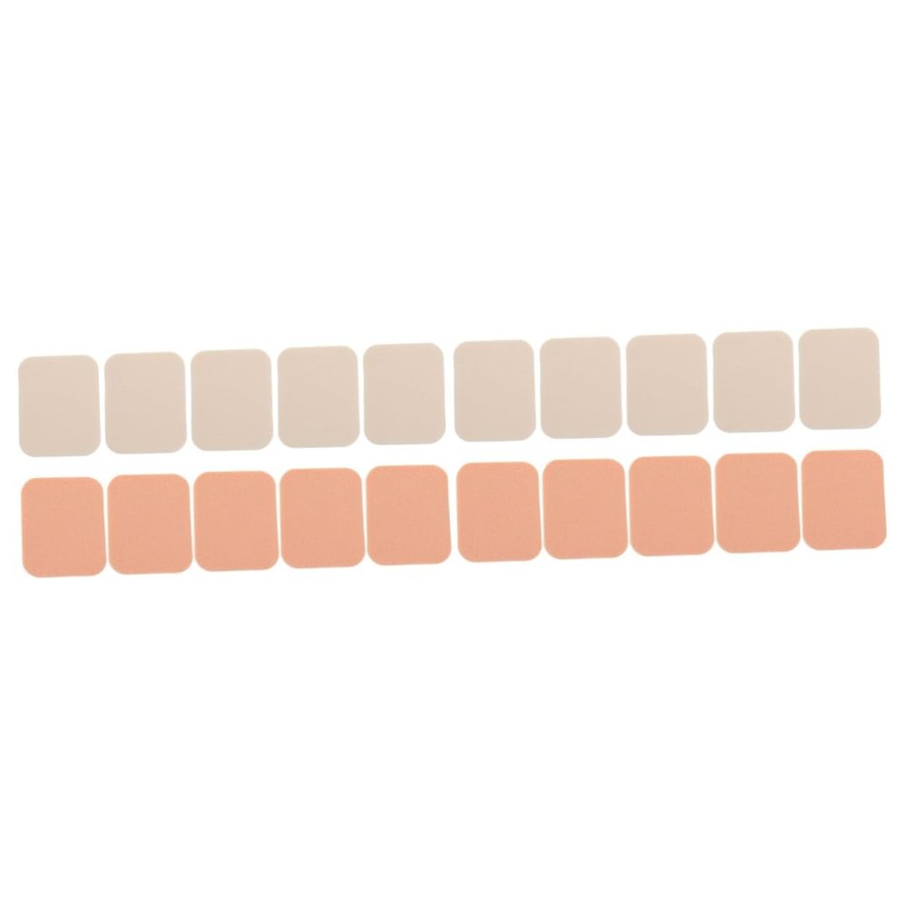 Beaupretty 20pcs Powder Puff for Makeup Application Soft Facial Cosmetic Pads for Loose Powder Foundation Wet and Dry Use for Skin Types Includes Skin Tone