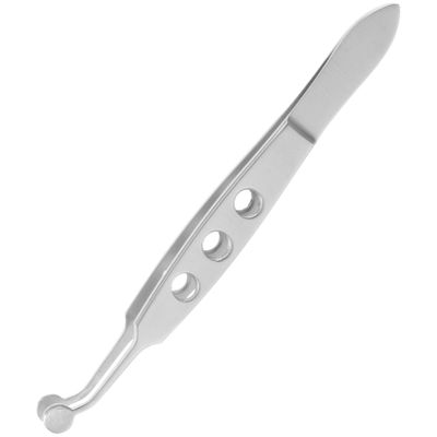 Beaupretty Stainless Steel Massage Tweezers for Non- Grip Meibomian Gland Tool Precision Compressor for Blockage Unblocking