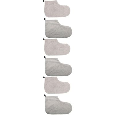 Beavorty 3pairs Paraffin Wax Foot for Comfortable Cloth Foot Wraps for Moisturizing Easy to Use Elastic Professional Wax Warmer