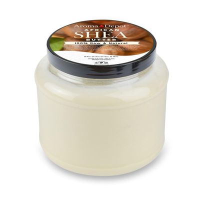 Raw African Shea Butter 3 lb. Ivory/White Grade A 100% Pure Natural Unrefined Fresh Moisturizing, Ideal for Dry and Cracked Skin. It can be used in Body, Hair and Face.
