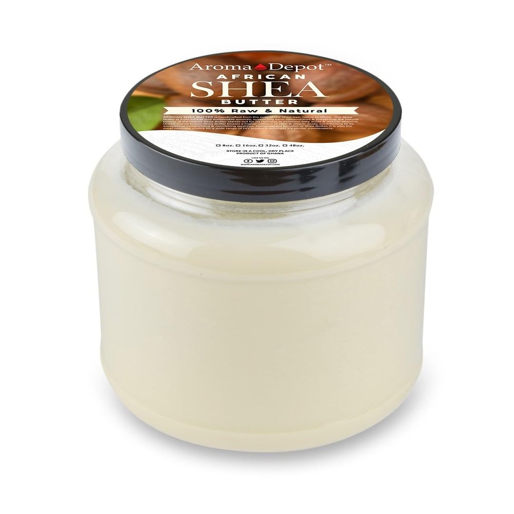Raw African Shea Butter 3 lb. Ivory/White Grade A 100% Pure Natural Unrefined Fresh Moisturizing, Ideal for Dry and Cracked Skin. It can be used in Body, Hair and Face.