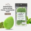 KOL Face Scrubber Pads, Green Tea Infused Exfoliating Facial Cleansing Sponges for Daily Face Wash and Makeup Removal, 6 Count view 2
